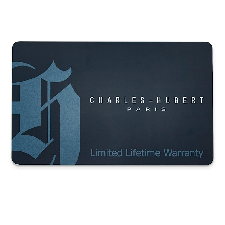 Charles Hubert Stainless Steel Blue Dial Watch
