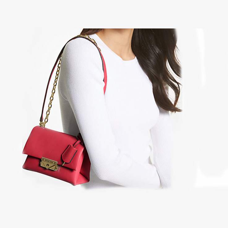 Michael Kors Cece Red Small Shoulder Bag