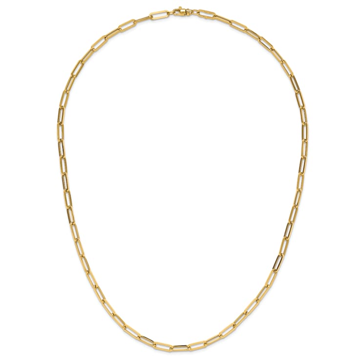 14K Yellow Gold Polished Fancy Link Necklace