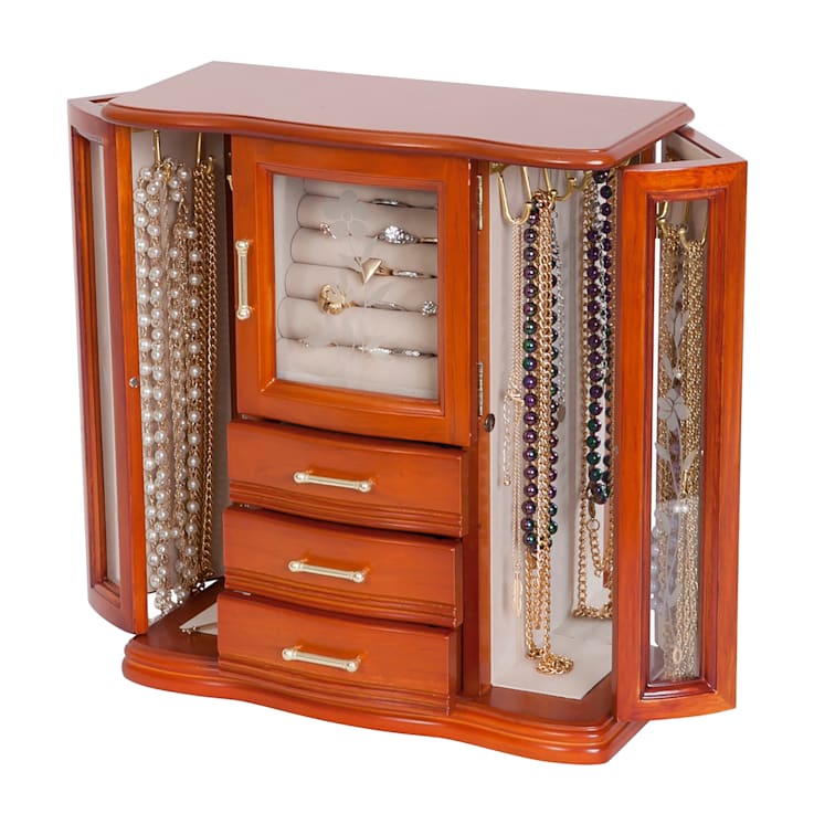 Mele and Co Richmond Wooden Jewelry Box