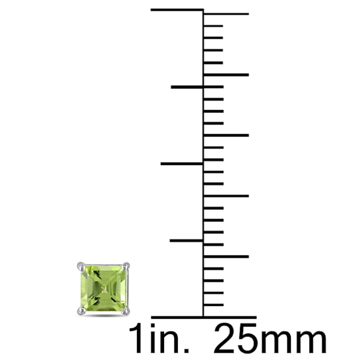Peridot 14K White Gold Earrings 0.7ctw
