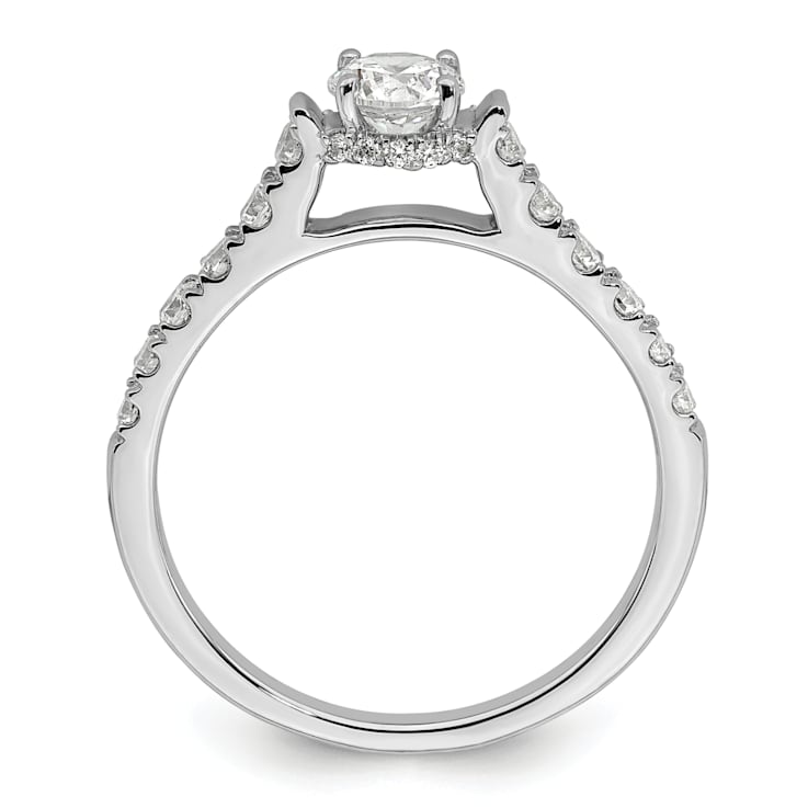 Rhodium Over 14K White Gold Lab Grown Diamond VS/SI GH, Complete
Engagement Ring 0.88ctw