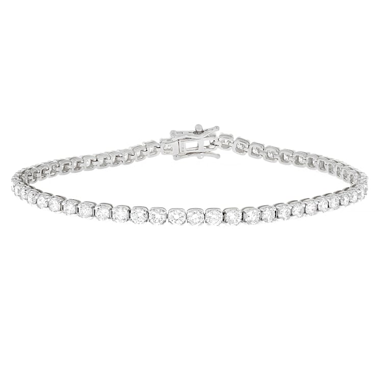 Lab-Grown Diamond Tennis Bracelet In Sterling Silver 5.00ctw