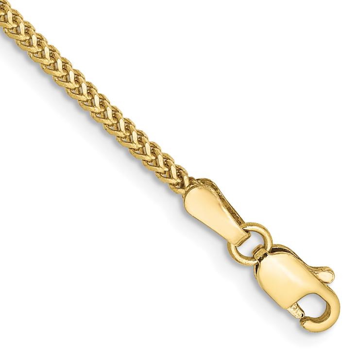 10k Yellow Gold 1.3mm Franco Link Bracelet