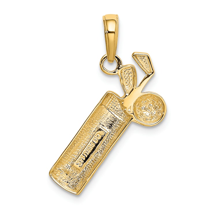 Stone Pointed Enamel 18 Golf Hole Keychain Bag Charm main image 1