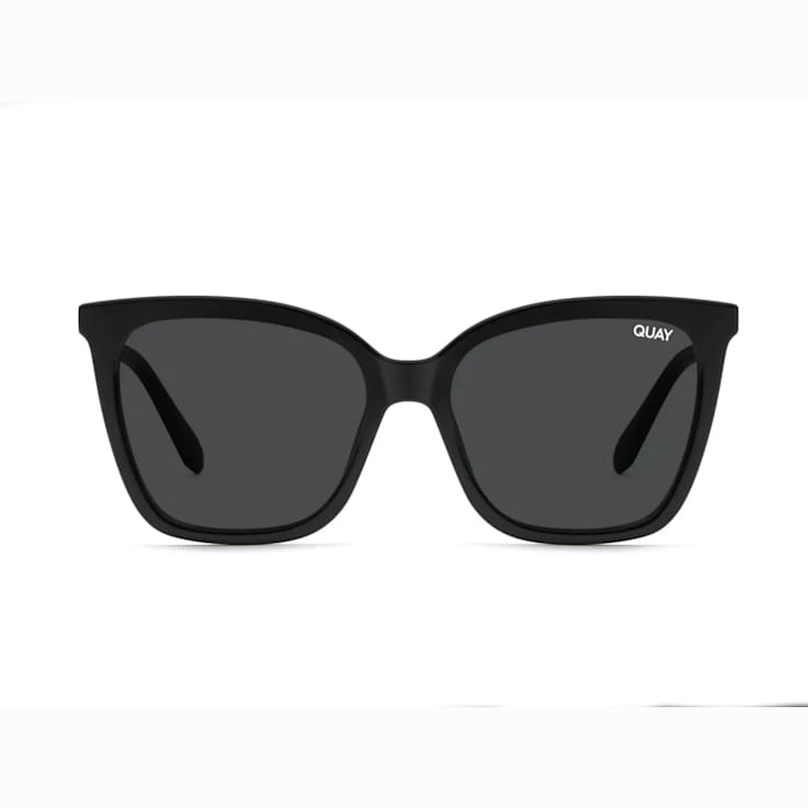 Quay Video On Black Cat Eye Frame / Smoke Lenses Sunglasses