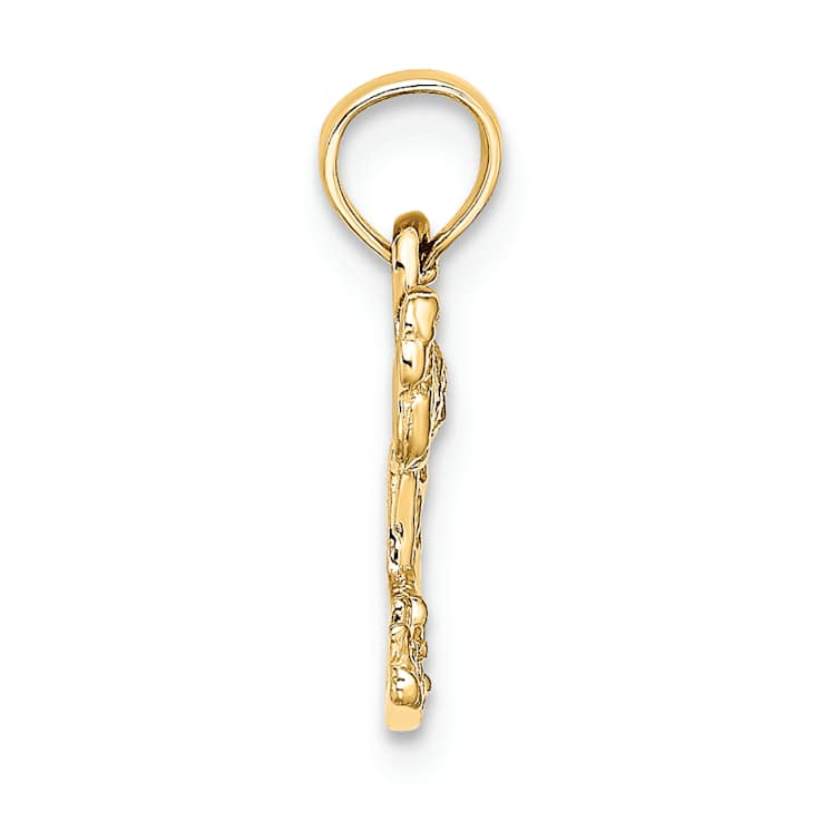 10K Yellow Gold Mini Flamingo Charm