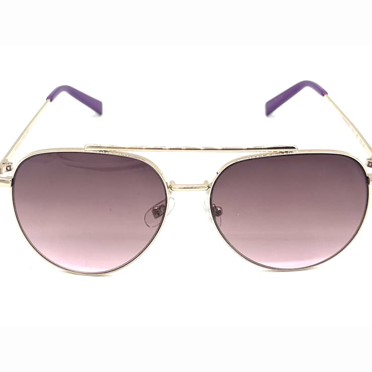 Kendall + Kylie Gold Frame/Rose Lenses Aviator Sunglasses