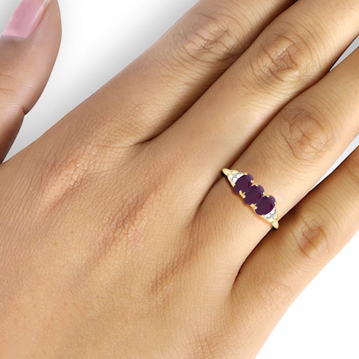 Red Ruby 14K Gold Over Sterling Silver Ring 1.80ctw