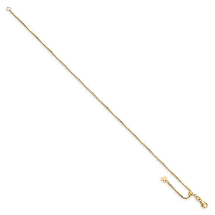 14K Yellow Gold  Adjustable Box Chain