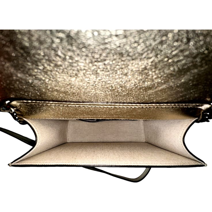 Jimmy★Choo(セールでオシャレ)Chooロゴ入りCrossbody/KALINA Jimmy Choo Kalina Crossbody Clutch Bag Crystal Logo Metallic