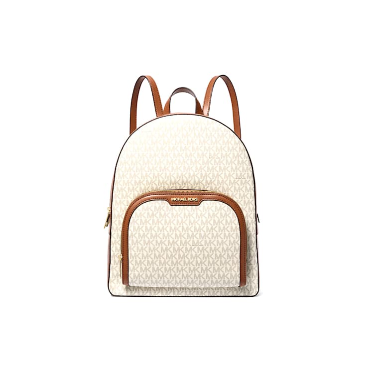 Michael Kors Jaycee Large Backpack in Vanilla Logo