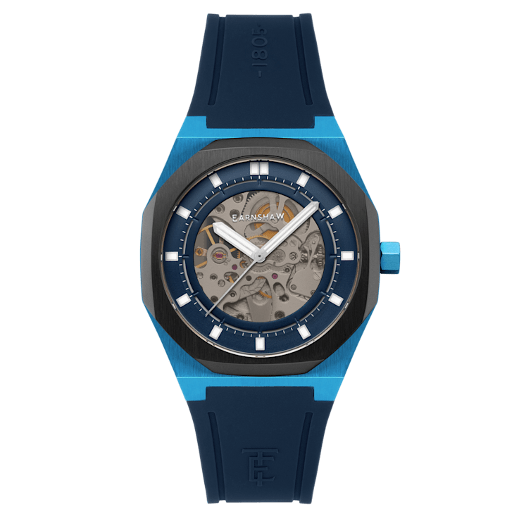 Thomas Earnshaw Discovery Drake Skeleton Blue Dial Blue Stainless Steel
Band Automatic Watch
