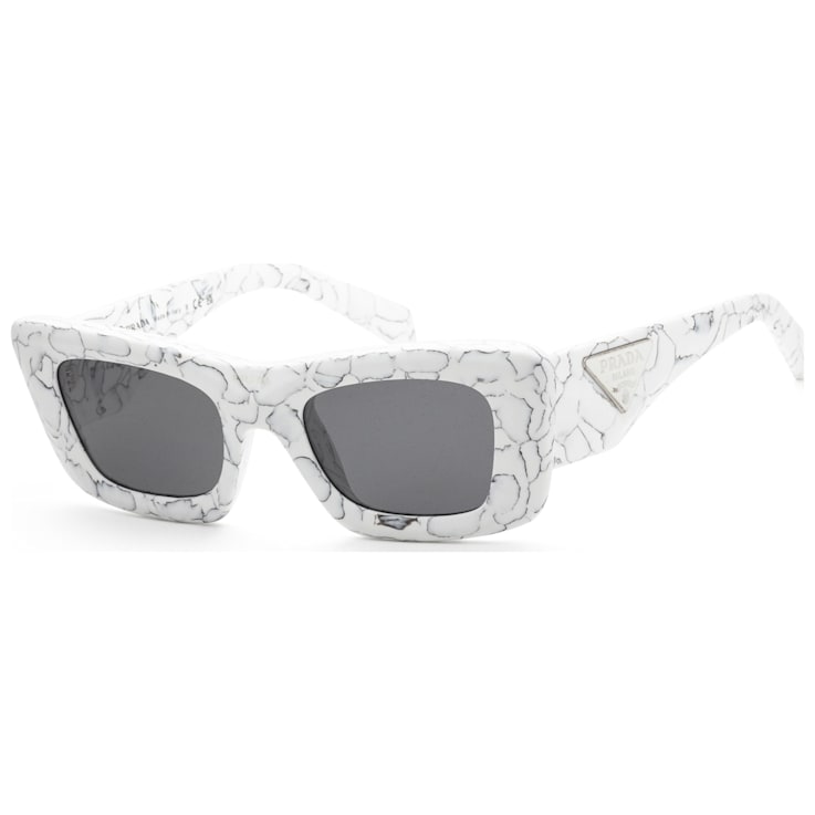 Prada Women's Fashion 50mm Matte White Marble Sunglasses PR13ZS