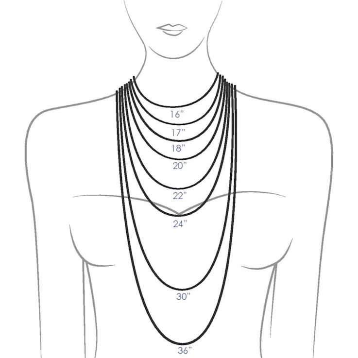 Sterling Silver 25mm Fish Necklace, 18”