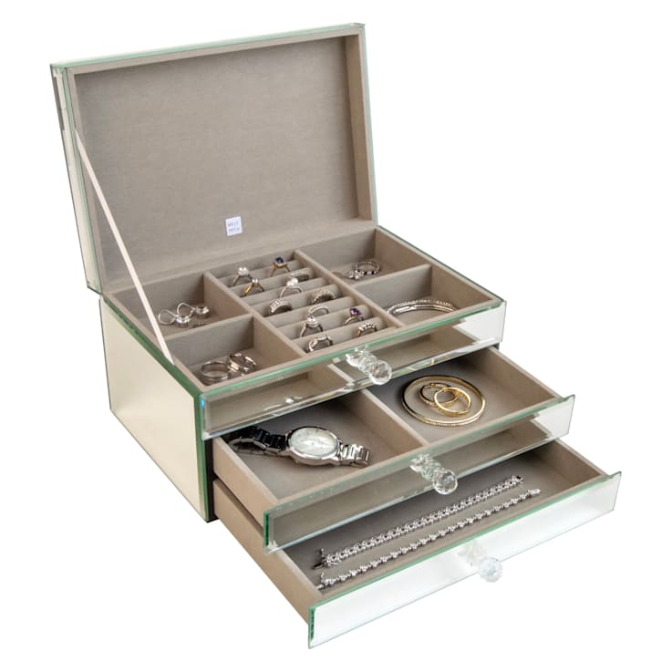 Mele and Co Maxine Mirrored Jewelry Box