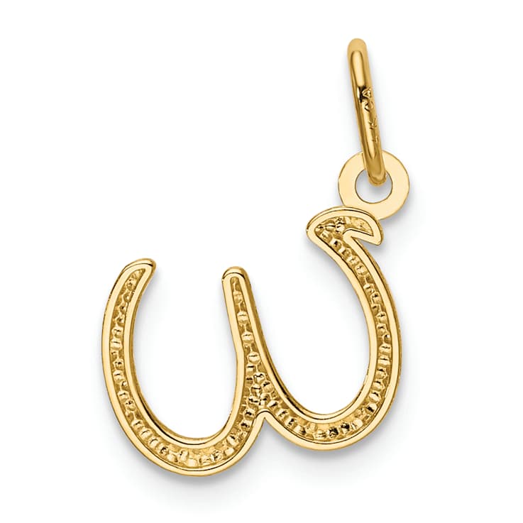 10K Yellow Gold Polished Letter w Initial Charm