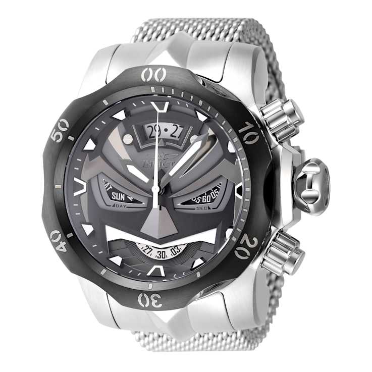 Invicta Venom 53.70mm Gunmetal, Black Dial Mesh, Stainless Steel Band
Quartz Watch