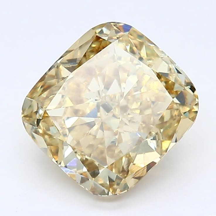 2.05ct Deep Yellow Cushion Lab-Grown Diamond VS2 Clarity IGI Certified