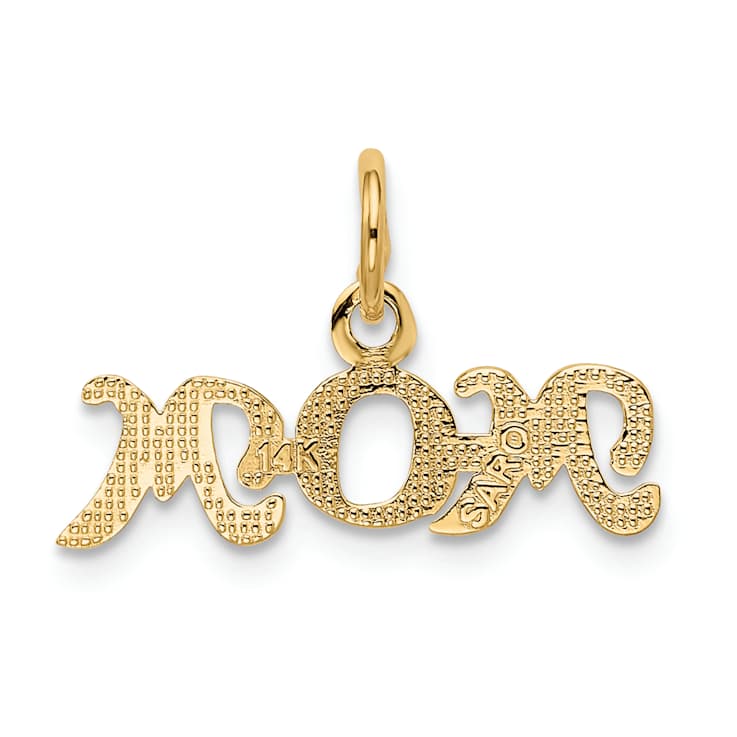 10K Yellow Gold Mom Charm