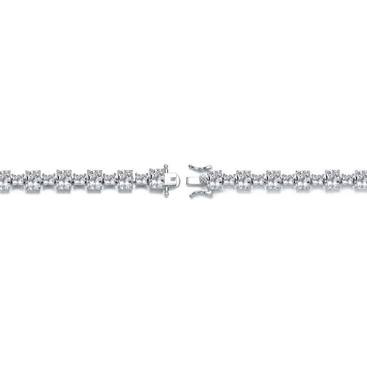 Prong-Set CZ Tennis Bracelet In Sterling Silver 2.25ctw