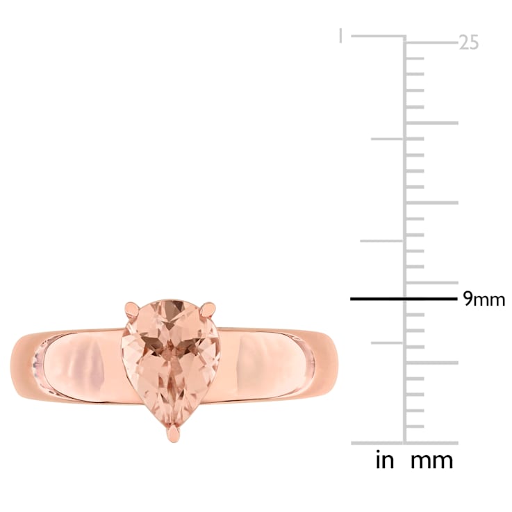 Morganite 14K Rose Gold Ring 1.00ctw