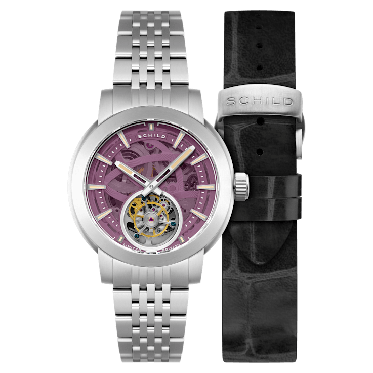 Schild Heinrich Tourbillon Purple Dial White Stainless Steel Band
Limited Edition Watch