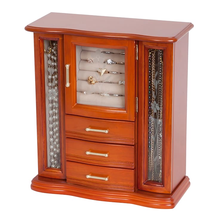 Mele and Co Richmond Wooden Jewelry Box