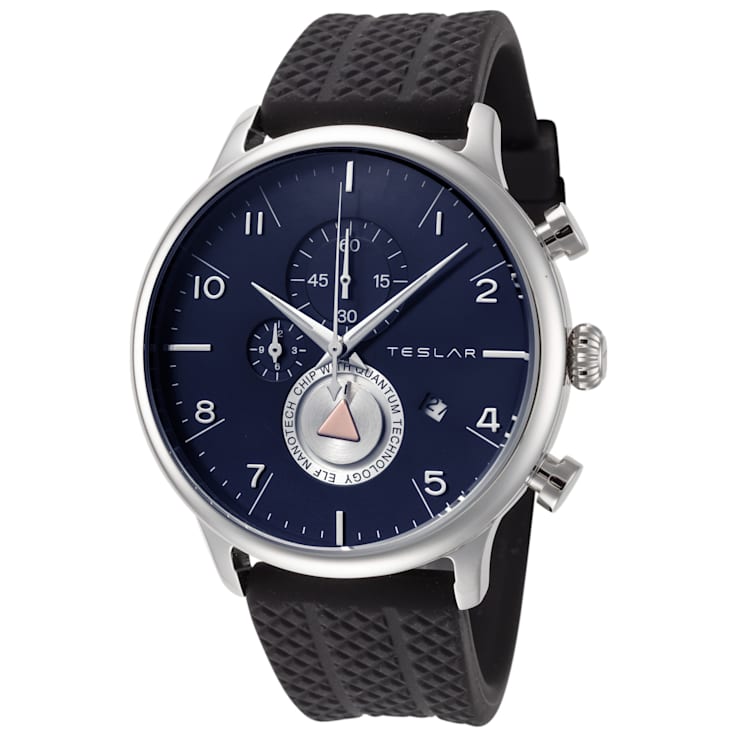 Teslar Men s Re Balance T 8 44mm Quartz Chronograph Watch