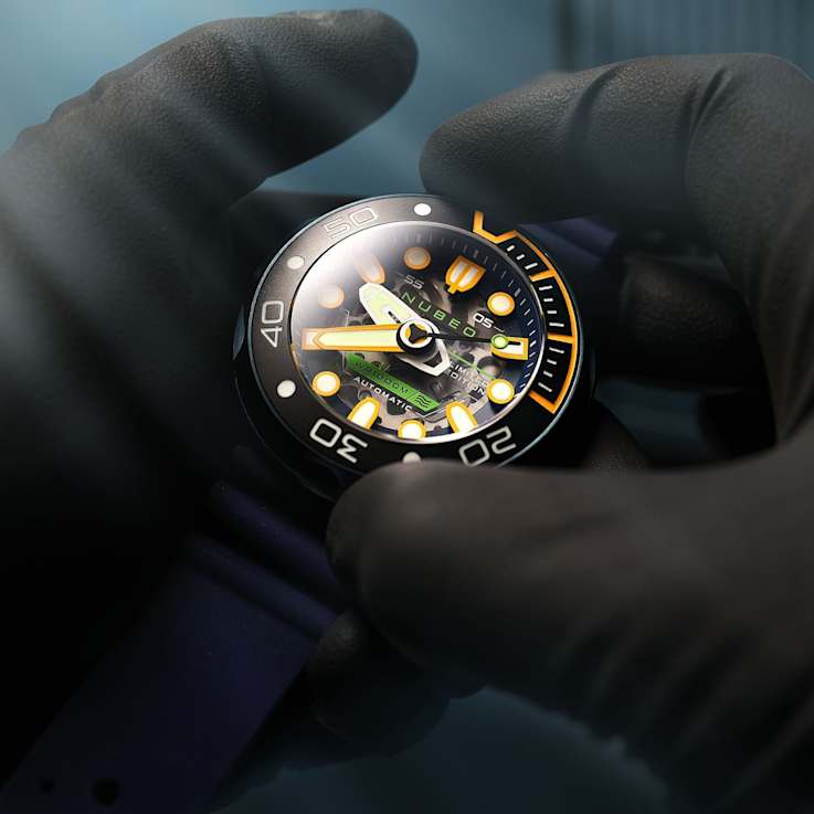 Nubeo Ventana Skeleton Automatic Blue Dial Blue Stainless Steel Band
Limited Edition Watch