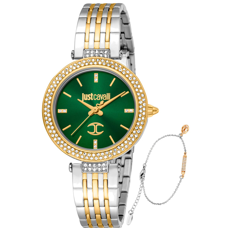 Just cavalli green watch top
