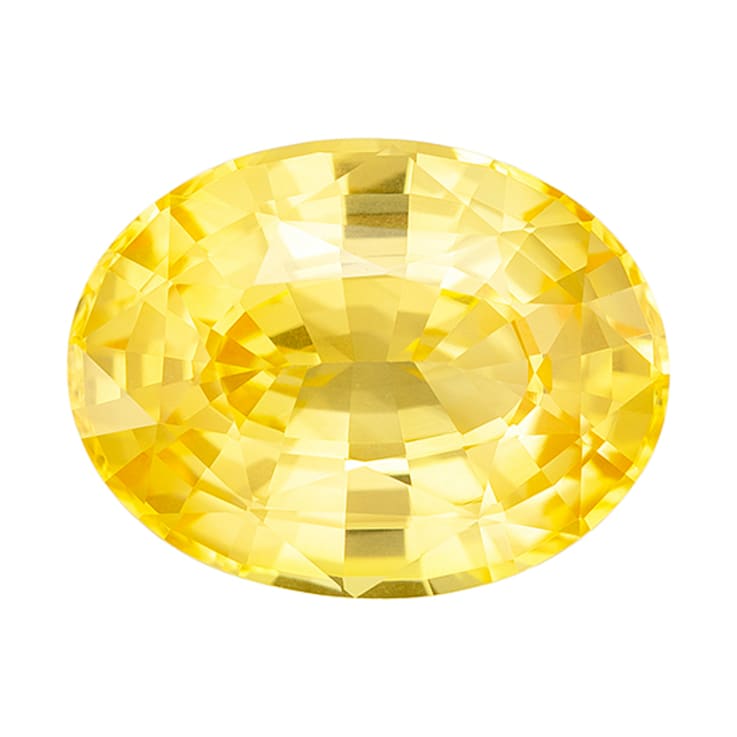 Yellow Sapphire 12.02x9.21mm Oval 5.05ct
