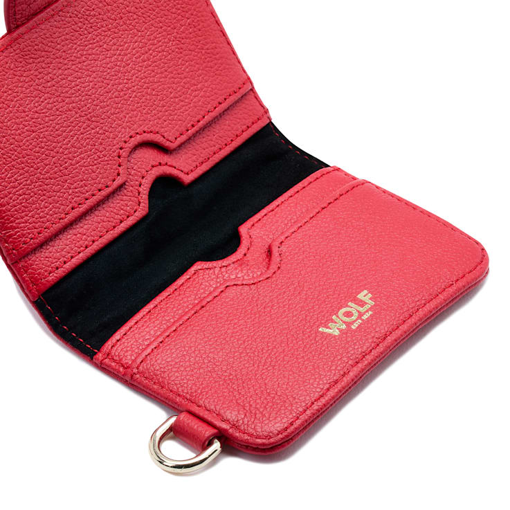 Mimi Red Credit Card Holder with Wristlet