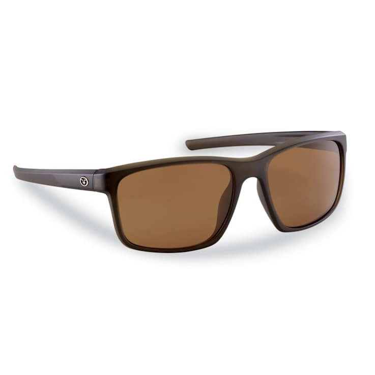 Flying Fisherman Rip Current Polarized Sunglasses Brown Frame/Amber Lens