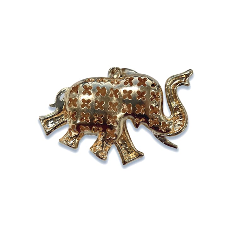 Gold elephant keychain sale