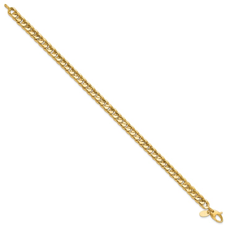 14K Yellow Gold Polished Fancy 8.5-inch Bracelet