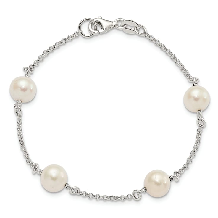 Sterling Silver Freshwater Cultured Pearl Bracelet