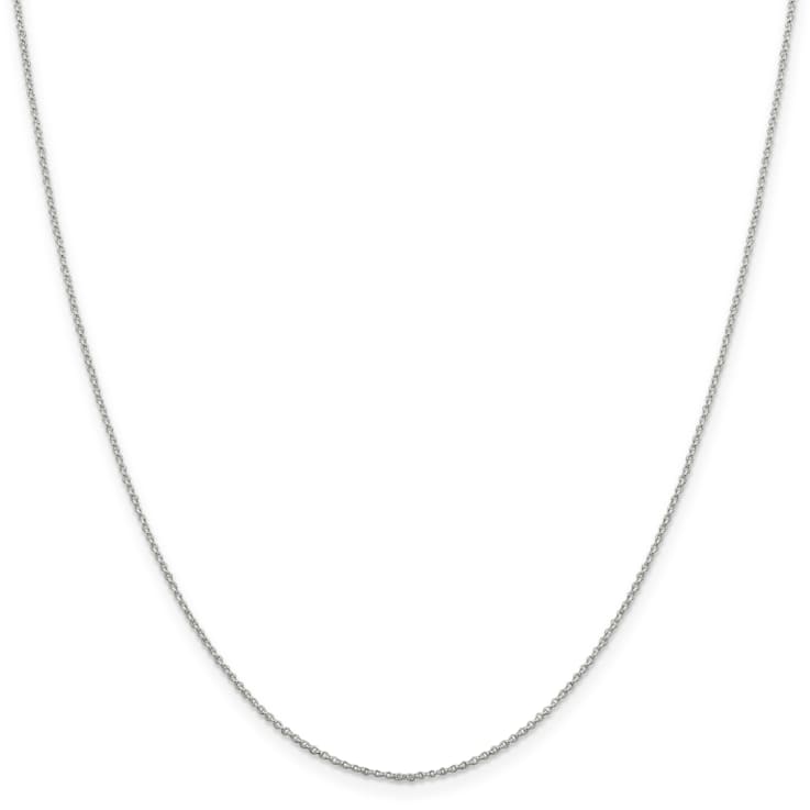 Sterling Silver 1.1mm Rolo Chain Necklace
