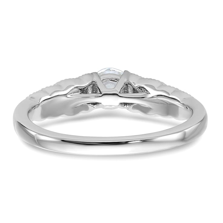 Rhodium Over 10K White Gold Lab Grown Diamond VS/SI GH, Complete
Engagement Ring 0.5ctw