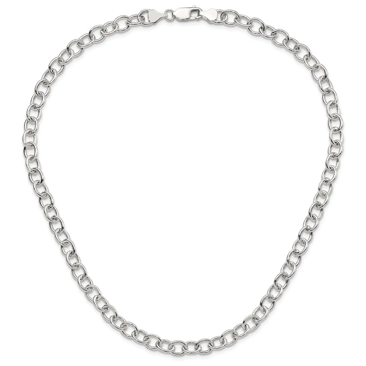 Sterling Silver Cable 6.75mm Necklace