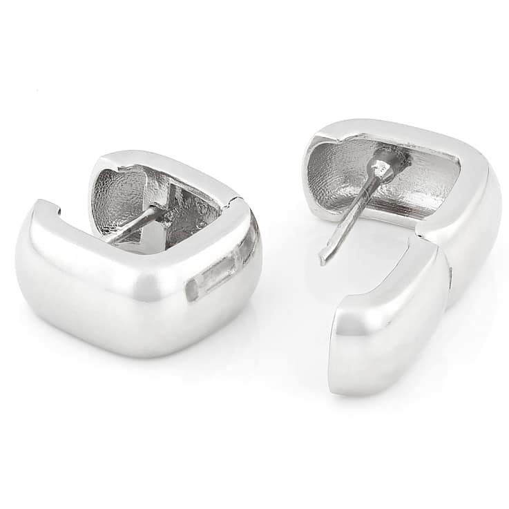 Mini Huggie Hoop Earrings In Sterling Silver