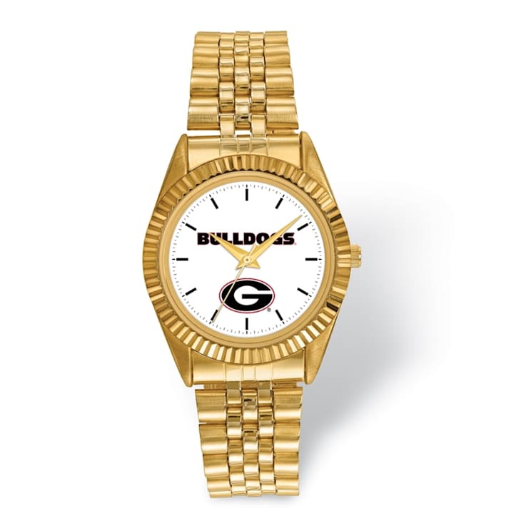 LogoArt University of Georgia Pro Gold-tone Gents Watch