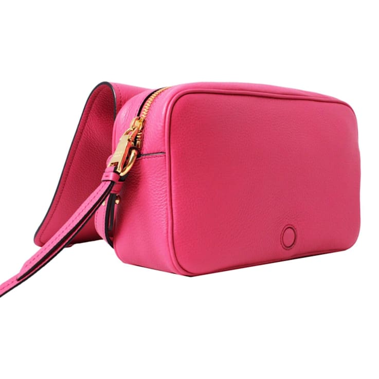 Prada Vitello Phenix Peonia Leather Flap Crossbody Bag - 17SPQA