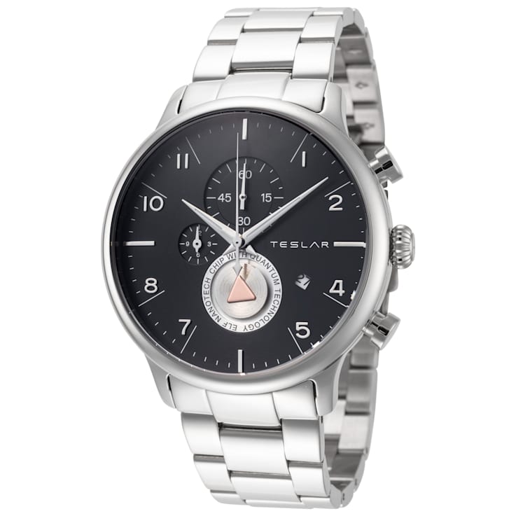 Teslar Men s Re Balance T 8 44mm Quartz Chronograph Watch 19W1ZA