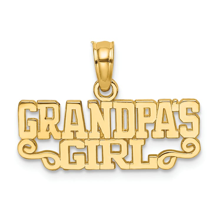 10K Yellow Gold GRANDPA'S GIRL Charm