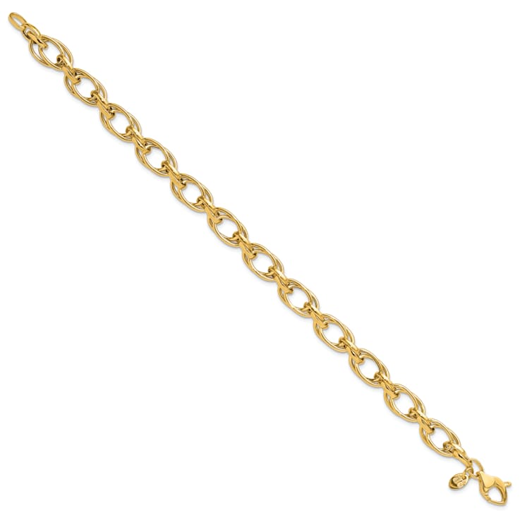 14K Yellow Gold Polished Fancy Bracelet