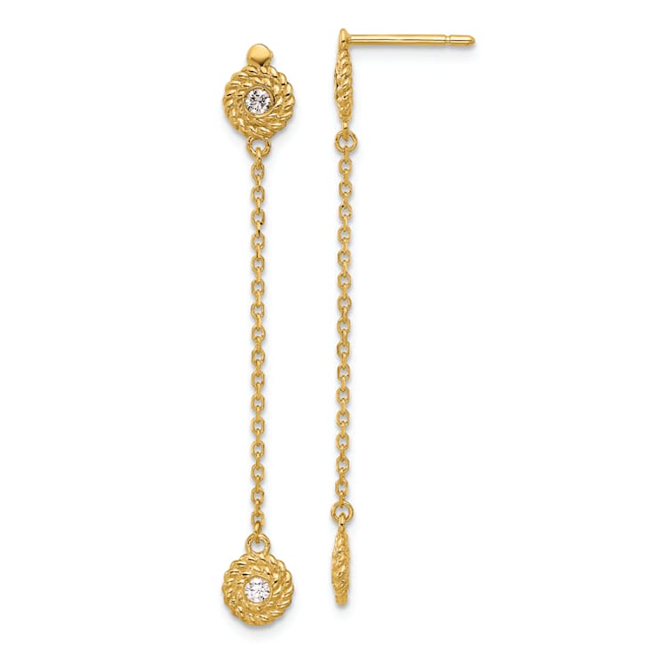 Fancy Gold Earrings - Jewelry Design Gallery | Manalapan NJ