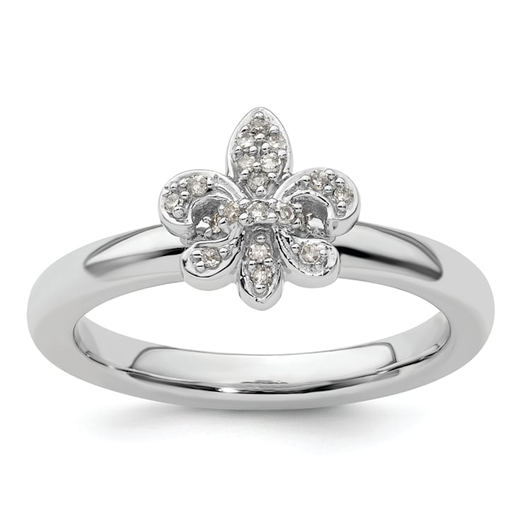 Sterling Silver Stackable Expressions Fleur De Lis Ring Sterling Silver Stackable Expressions Fleur De Lis Ring