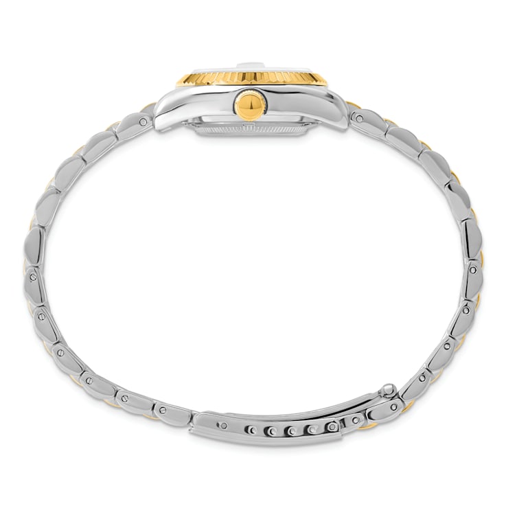Ladies Charles Hubert IP-plated Two-tone 26mm Off White Dial Watch