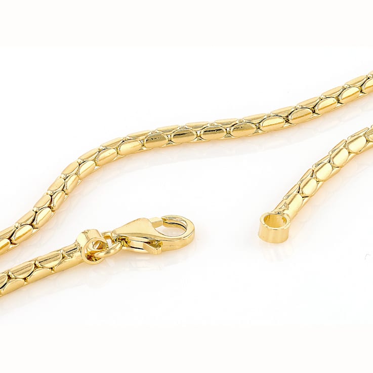 Cardano ChaIn Necklace 18K Gold Over Bronze 20"